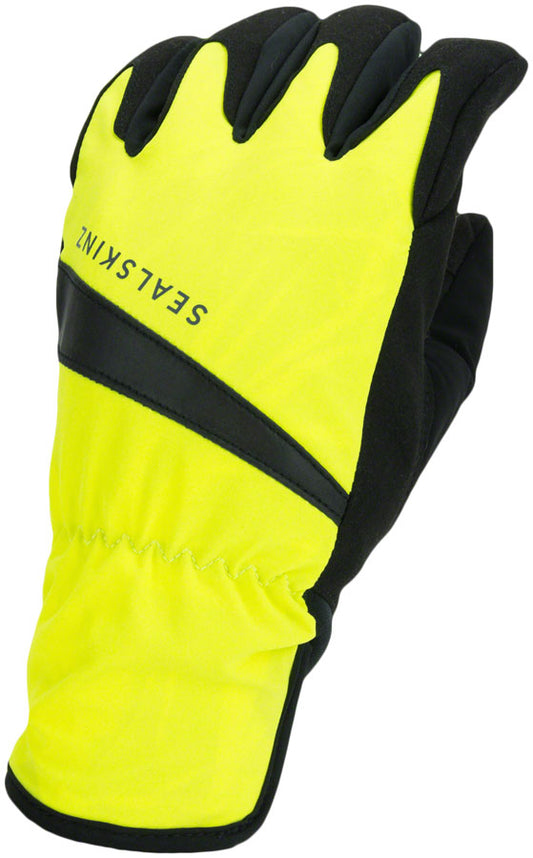 SealSkinz Waterproof All Weather Cycle Gloves - Neon YLW/BLK Full Finger Large-Goodwynn's