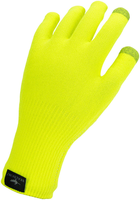 SealSkinz Waterproof All Weather Knit Glove - Neon Yellow Full Finger Small-Goodwynn's