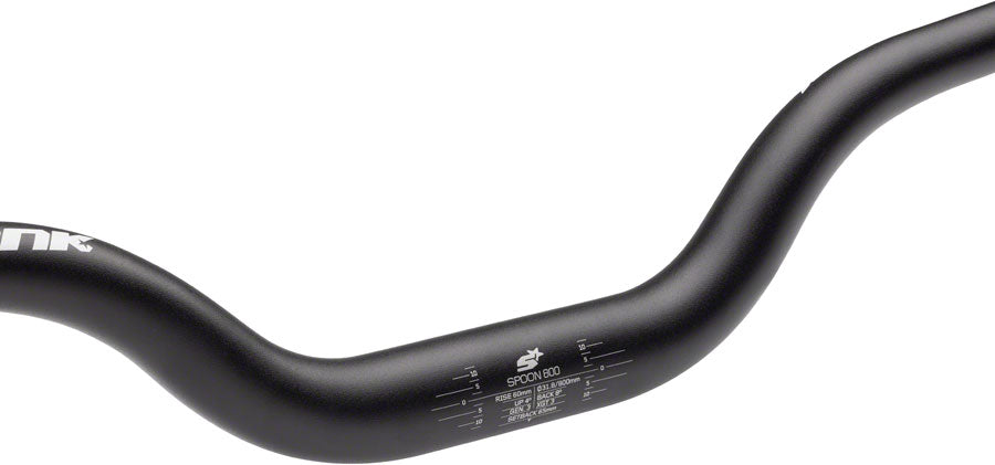 Spank Spoon 800 Handlebar - 31.8mm Clamp 800mm 60mm Rise Black