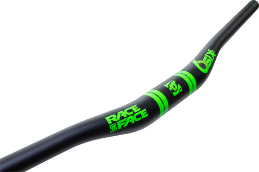 RaceFace SIXC Carbon Riser Handlebar: 35 x 820mm 20mm Rise Green-Goodwynn's