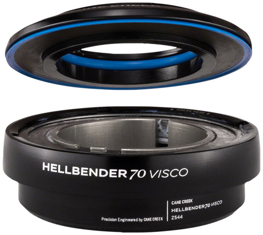 Cane Creek Hellbender 70 Visco Upper Headset - ZS44/28.6-H13.5 Mid Tune BLK-Goodwynn's