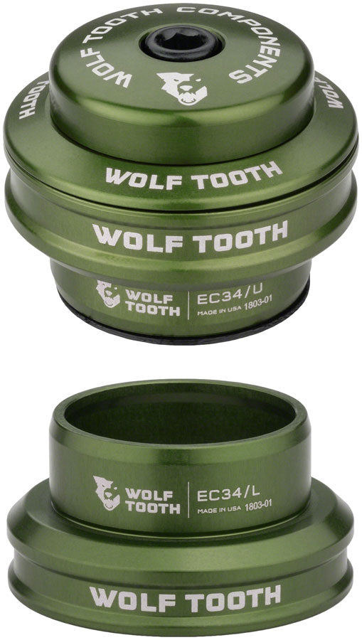 Wolf Tooth Premium Headset - EC34/EC34 Olive-Goodwynn&#39;sGoodwynn&#39;s