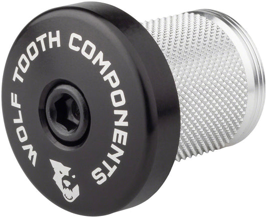 Wolf Tooth Compression Plug with Integrated Spacer Stem Cap Black-Goodwynn's