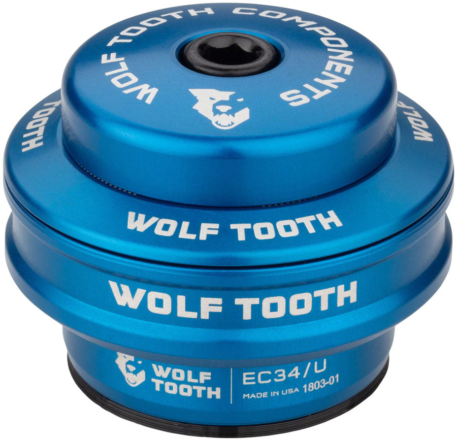 Wolf Tooth Premium Headset - EC34/28.6 Upper 16mm Stack Blue-Goodwynn&#39;sGoodwynn&#39;s