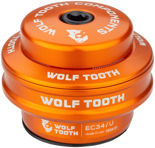 Wolf Tooth Premium Headset - EC34/28.6 Upper 16mm Stack Orange-Goodwynn's