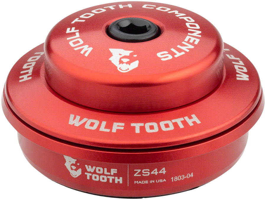 Wolf Tooth Performance Headset - ZS44/28.6 Upper 6mm Stack Red