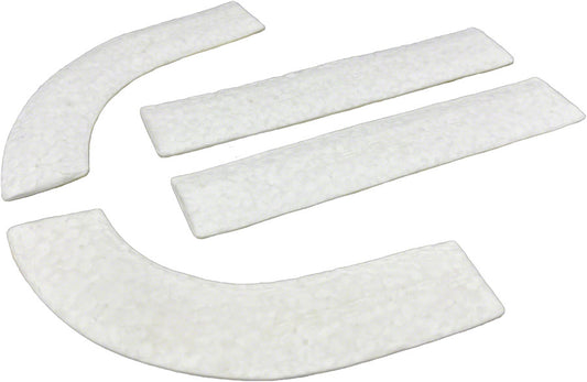 Jagwire Pro Anti-Vibration Handlebar Pad Set - eTPU Foam For Drop Bars White-Goodwynn's