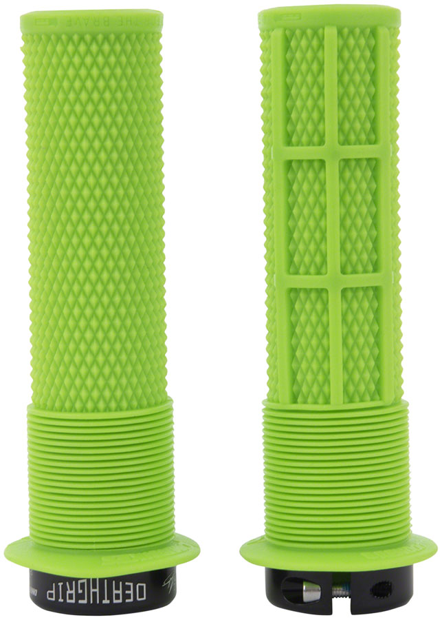 DMR DeathGrip Flanged Grips - Thick Lock-On Sick Green