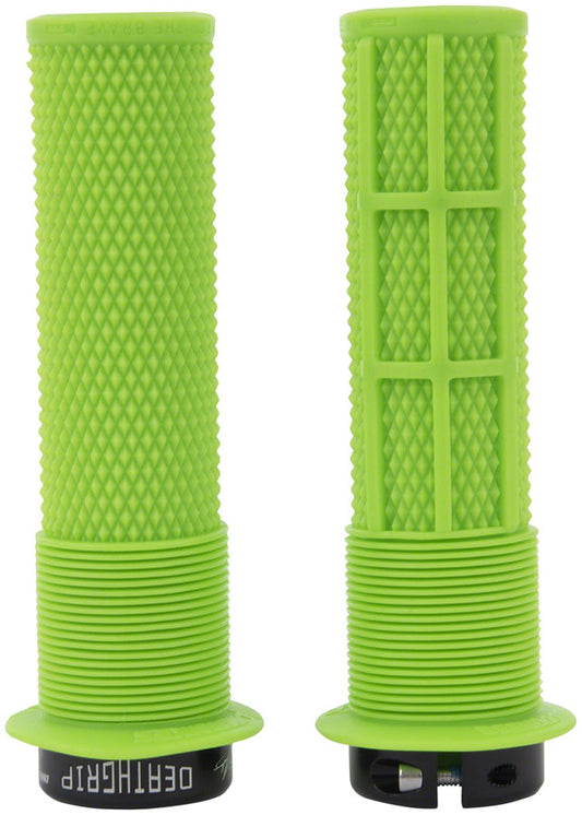 DMR DeathGrip Flanged Grips - Thick Lock-On Sick Green-Goodwynn's