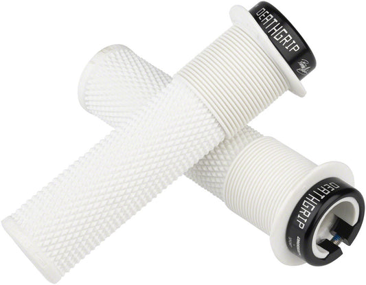 DMR DeathGrip Flanged Grips - Thin Lock-On White-Goodwynn's