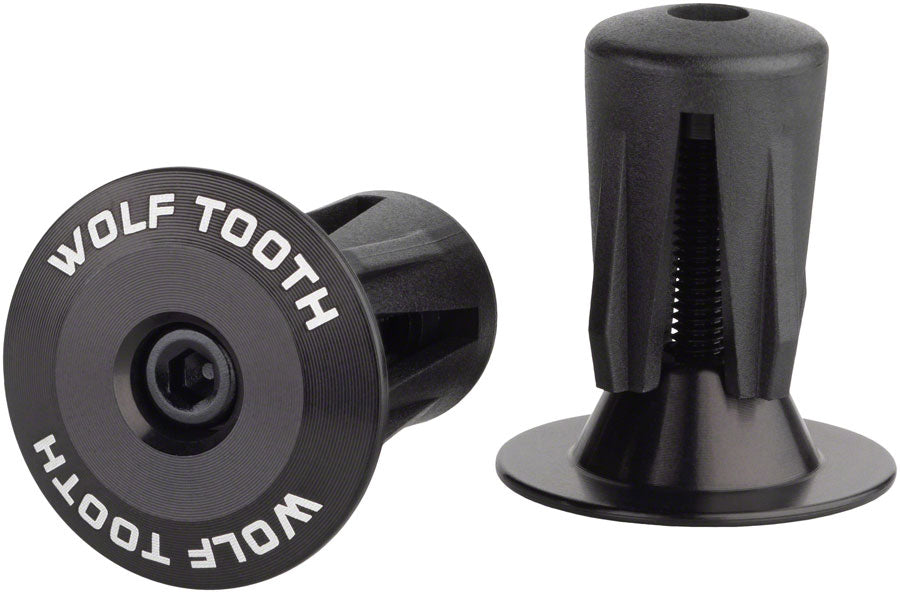 Wolf Tooth Alloy Bar End Plugs - Black-Goodwynn&#39;sGoodwynn&#39;s