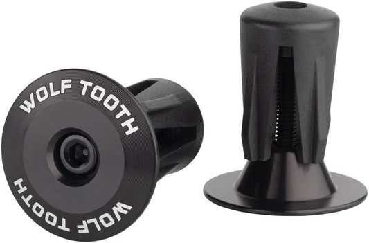 Wolf Tooth Alloy Bar End Plugs - Black-Goodwynn's