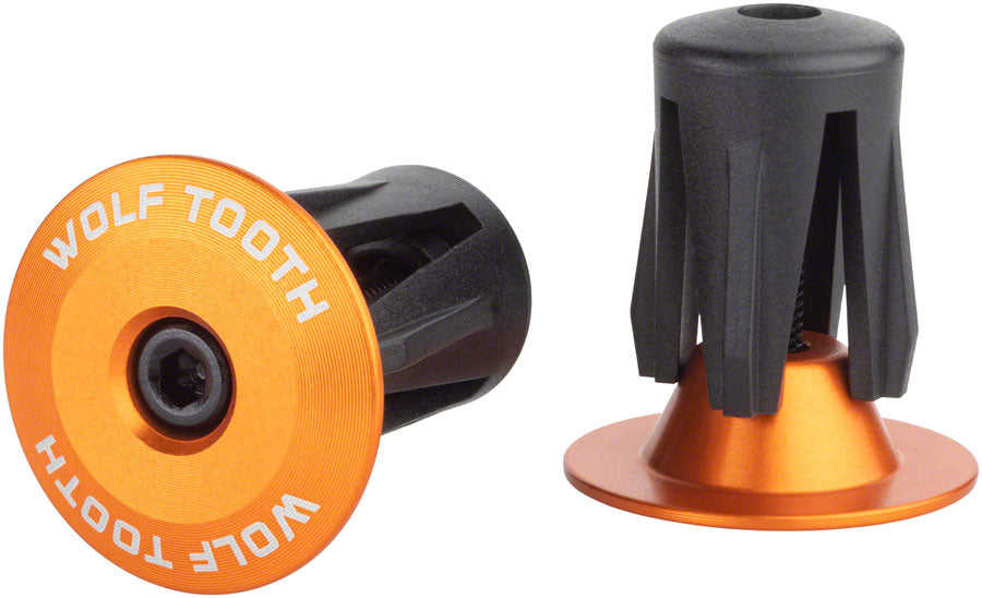 Wolf Tooth Alloy Bar End Plugs - Orange-Goodwynn&#39;sGoodwynn&#39;s