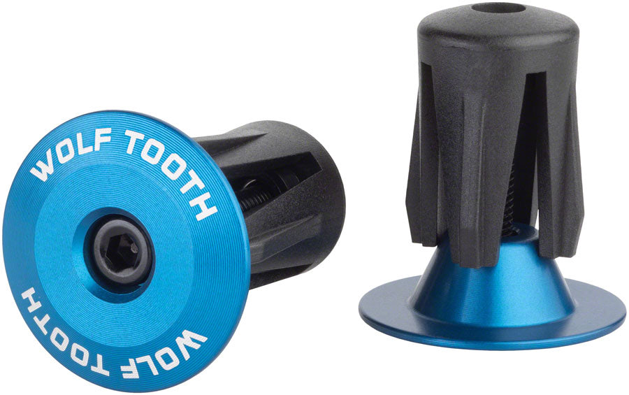 Wolf Tooth Alloy Bar End Plugs - Blue-Goodwynn&#39;sGoodwynn&#39;s