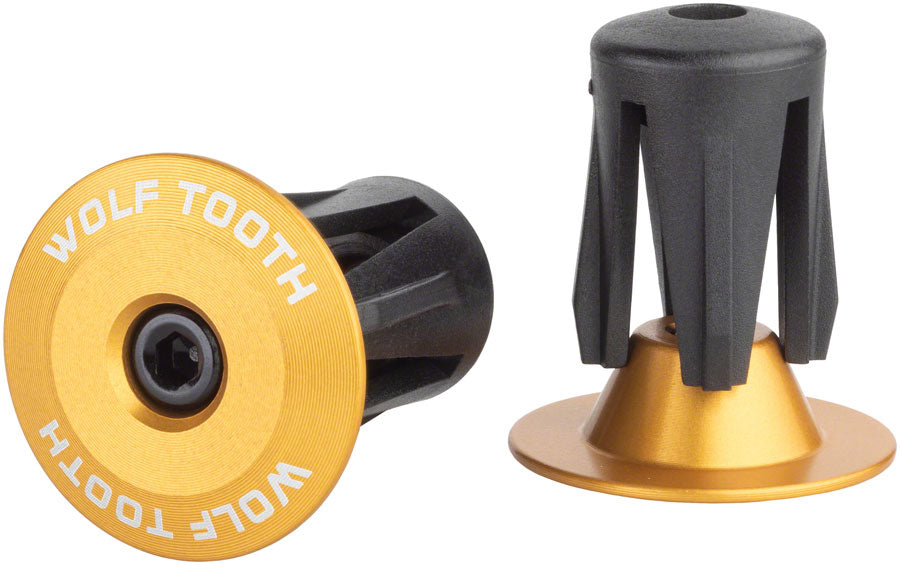 Wolf Tooth Alloy Bar End Plugs - Gold-Goodwynn&#39;sGoodwynn&#39;s