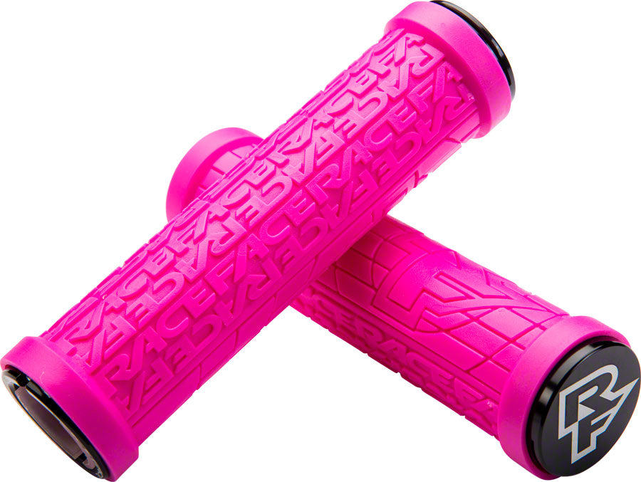 RaceFace Grippler Grips - Magenta Lock-On 30mm