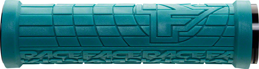 RaceFace Grippler Grips - Turquoise Lock-On 30mm