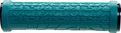 RaceFace Grippler Grips - Turquoise Lock-On 30mm