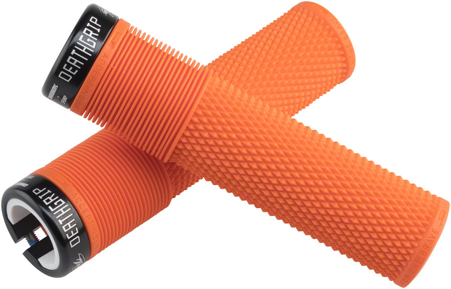 DMR DeathGrip Flangeless Grips - Thick Lock-On Orange-Goodwynn&#39;sGoodwynn&#39;s