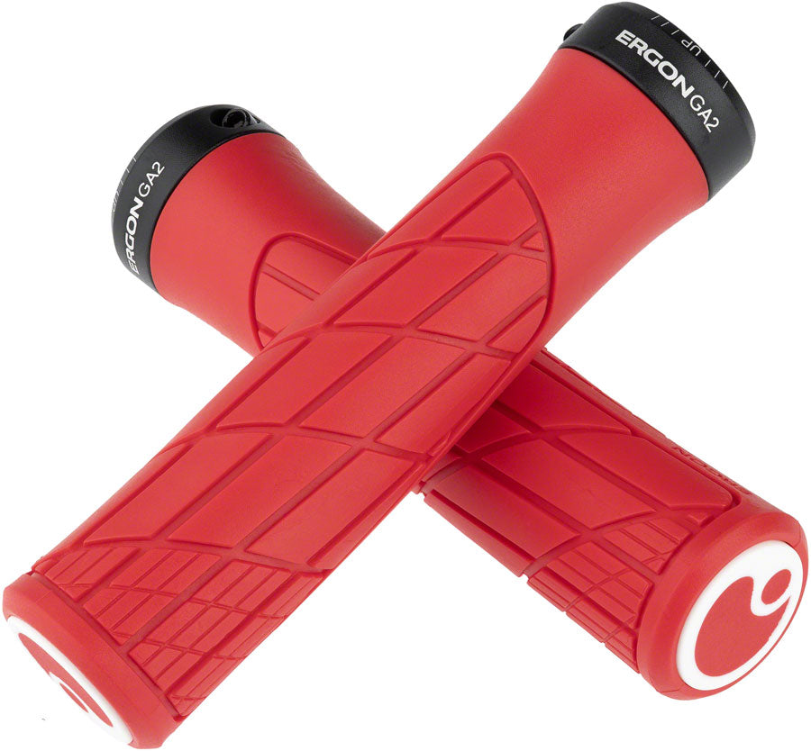 Ergon GA2 Grips - Risky Red Lock-On-Goodwynn&#39;sGoodwynn&#39;s