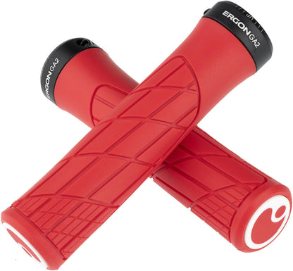 Ergon GA2 Grips - Risky Red Lock-On