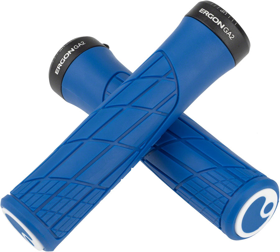 Ergon GA2 Grips - Midsummer Blue Lock-On