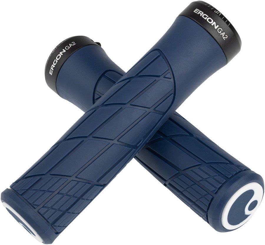 Ergon GA2 Grips - Nightride Blue Lock-On-Goodwynn&#39;sGoodwynn&#39;s