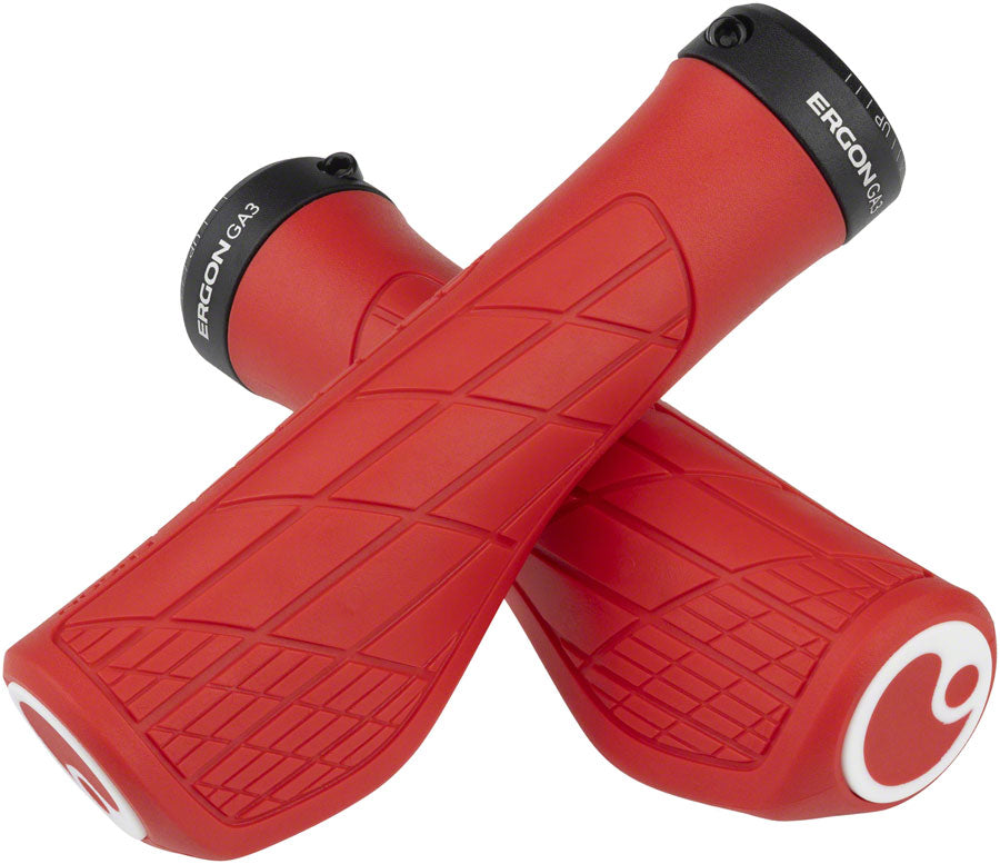 Ergon GA3 Grips - Risky Red Lock-On Small-Goodwynn&#39;sGoodwynn&#39;s