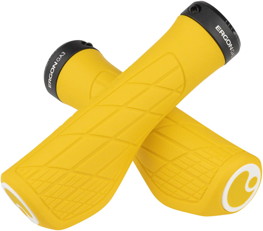 Ergon GA3 Grips - Yellow Mellow Lock-On Small-Goodwynn&#39;sGoodwynn&#39;s