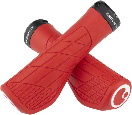 Ergon GA3 Grips - Risky Red Lock-On Large-Goodwynn's