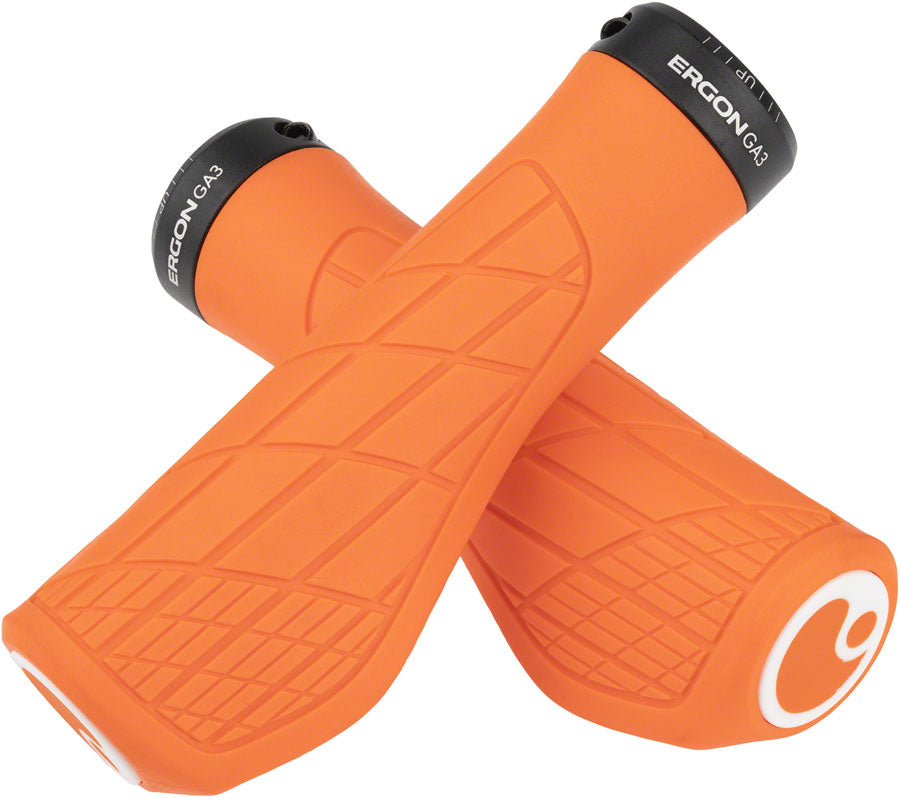 Ergon GA3 Grips - Juicy Orange Lock-On Large