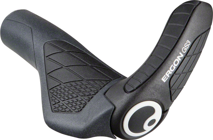 Ergon GS3 Grips - Black/Gray Lock-On Small