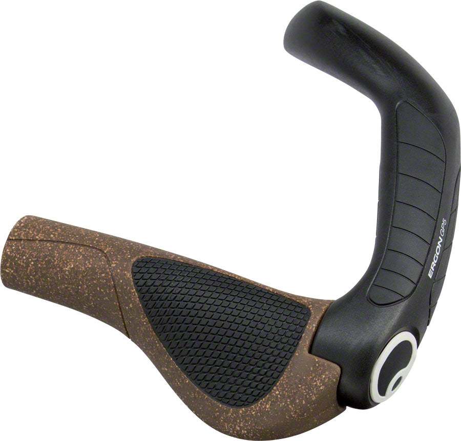 Ergon GP5 BioKork Grips - Lock-On Large Black/Tan