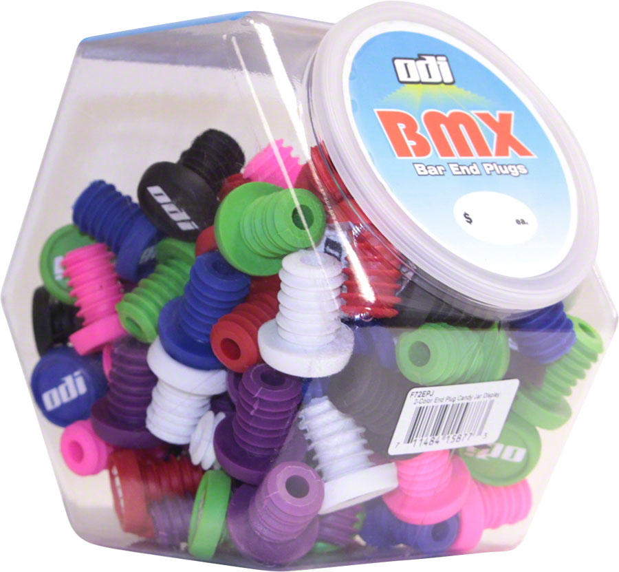 ODI Jar Of BMX End Plugs 50 Pair Various Colors-Goodwynn&#39;sGoodwynn&#39;s