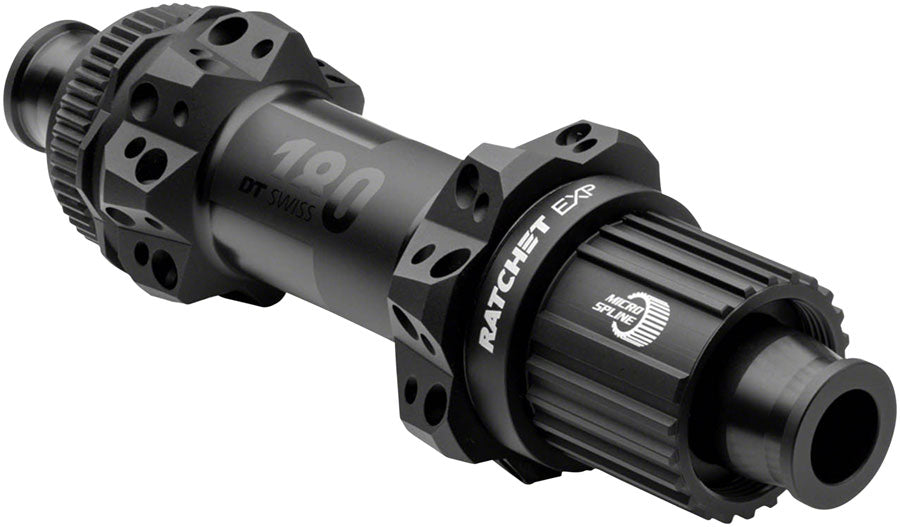 DT Swiss 180 EXP Rear Hub - 12 x 148mm Center-Lock Micro Spline BLK 28H Straight Pull 36pt-Goodwynn&#39;sGoodwynn&#39;s