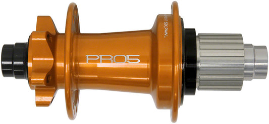 Hope Pro 5 Rear Hub - 12 x 148mm 6-Bolt Micro Spline Orange 28H-Goodwynn's