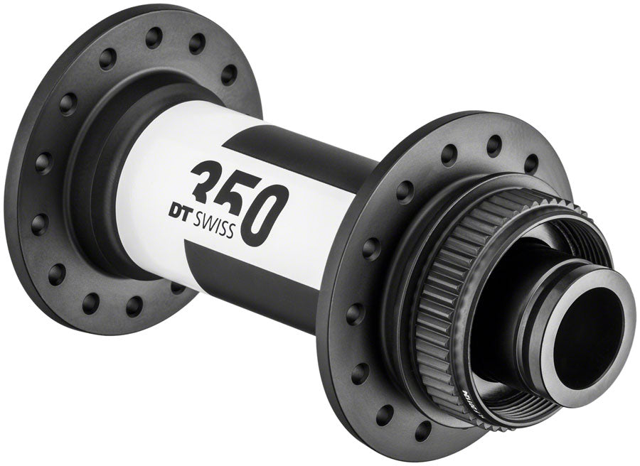 DT Swiss 350 Front Hub - 15 x 100mm Center-Lock Black 28H