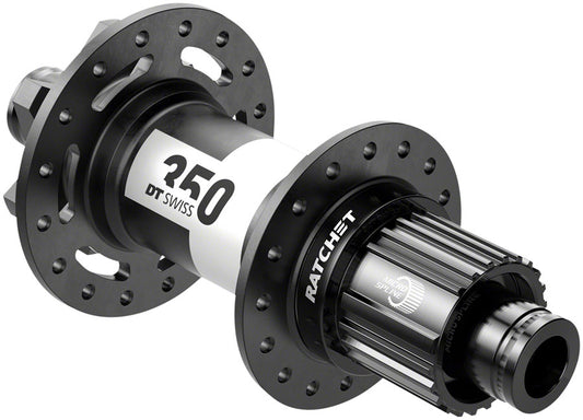 DT Swiss 350 Rear Hub - 12 x 148mm 6-Bolt Micro Spline Black 28H 36pt-Goodwynn's