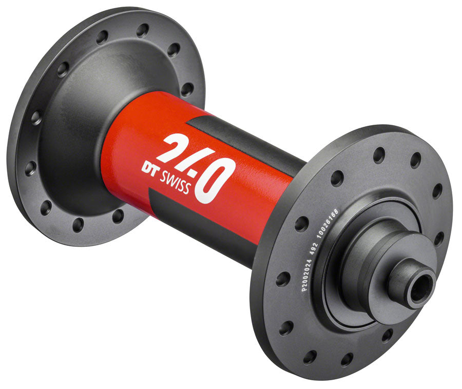 DT Swiss 240 Front Hub - QR x 100mm Black/Red 24H