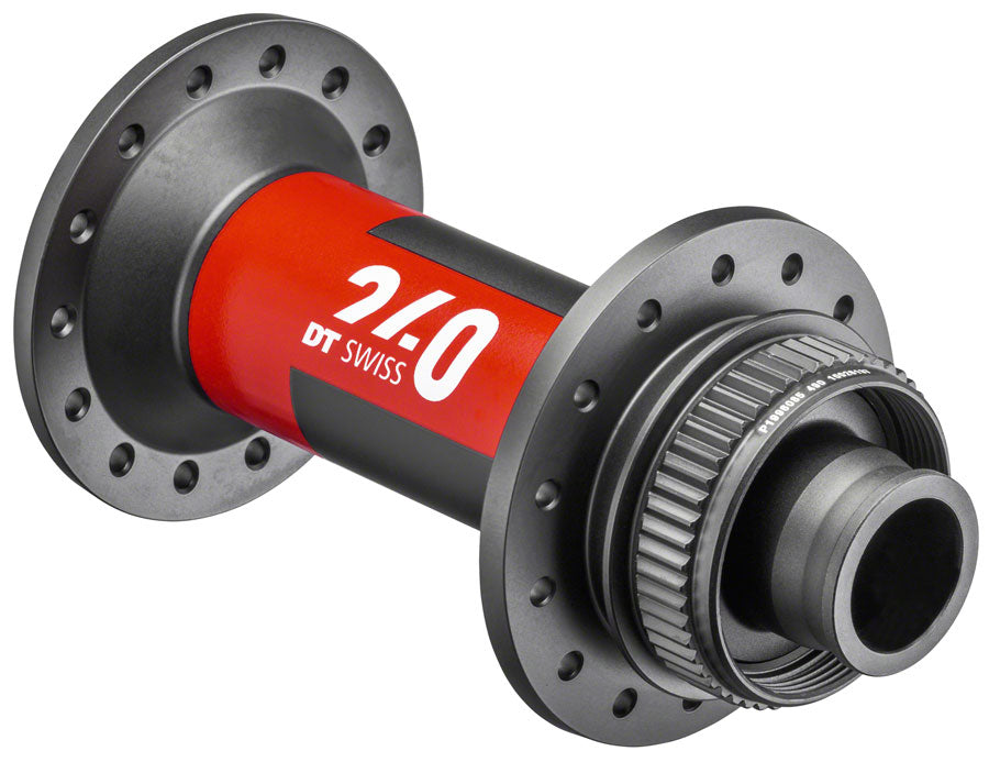 DT Swiss 240 Front Hub - 15 x 110mm Center-Lock Black/Red 28H