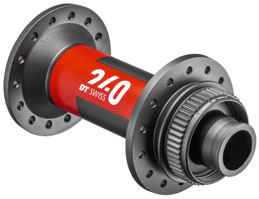 DT Swiss 240 Front Hub - 15 x 110mm Center-Lock Black/Red 28H-Goodwynn's