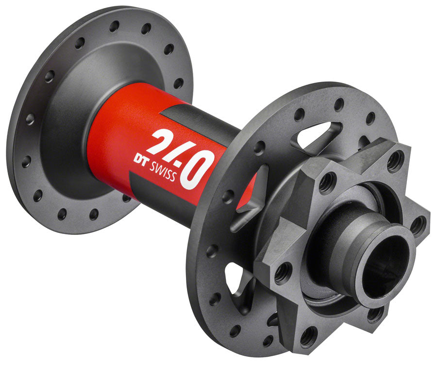 DT Swiss 240 Front Hub - 15 x 110mm 6-Bolt Black/Red 28H