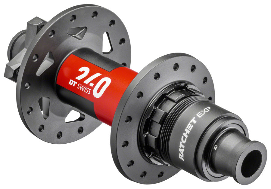 DT Swiss 240 EXP Rear Hub - 12 x 157mm 6-Bolt XD Black/Red 32H 36pt