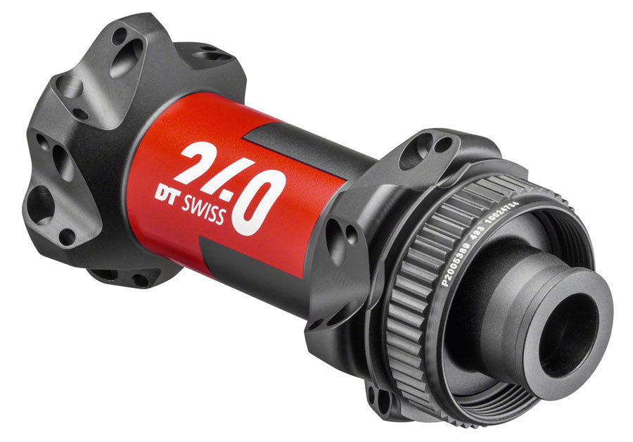 DT Swiss 240 Front Hub - 12 x 100mm Center-Lock Black/Red 24H-Goodwynn&#39;sGoodwynn&#39;s