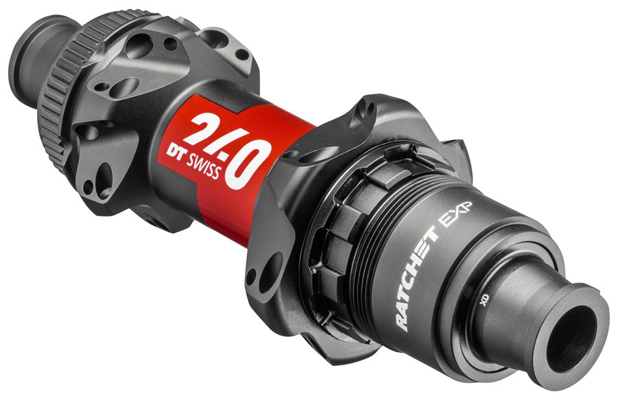 DT Swiss 240 EXP Rear Hub - 12 x 142mm Center-Lock XDR Black/Red 24H 36pt