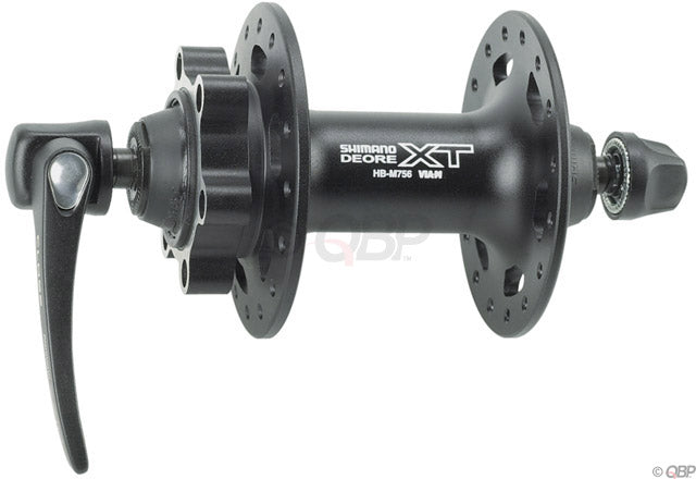 Shimano XT HB-M756 Front Hub - QR x 100mm 6-Bolt Black 32h