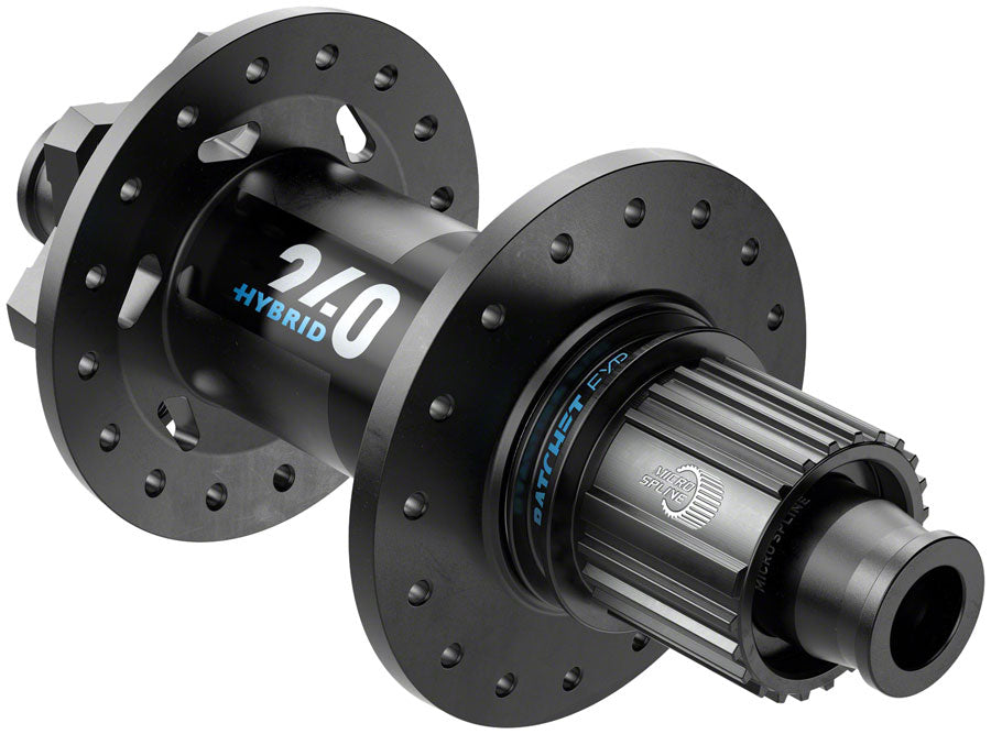 DT Swiss 240 Hybrid Rear Hub - 12 x 148mm 6-Bolt Micro Spline Black 36H 30pt