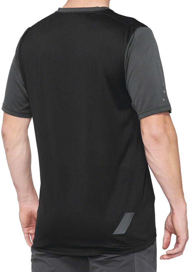 100% Ridecamp Jersey - Black/Charcoal Short Sleeve Mens Small-Goodwynn&#39;sGoodwynn&#39;s