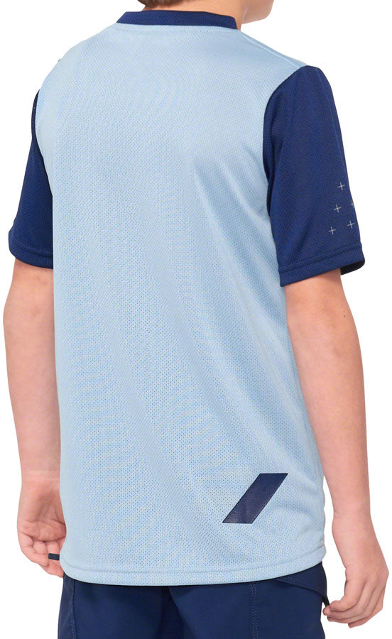 100% Ridecamp Jersey - Blue/Navy Short Sleeve Youth Medium-Goodwynn&#39;sGoodwynn&#39;s