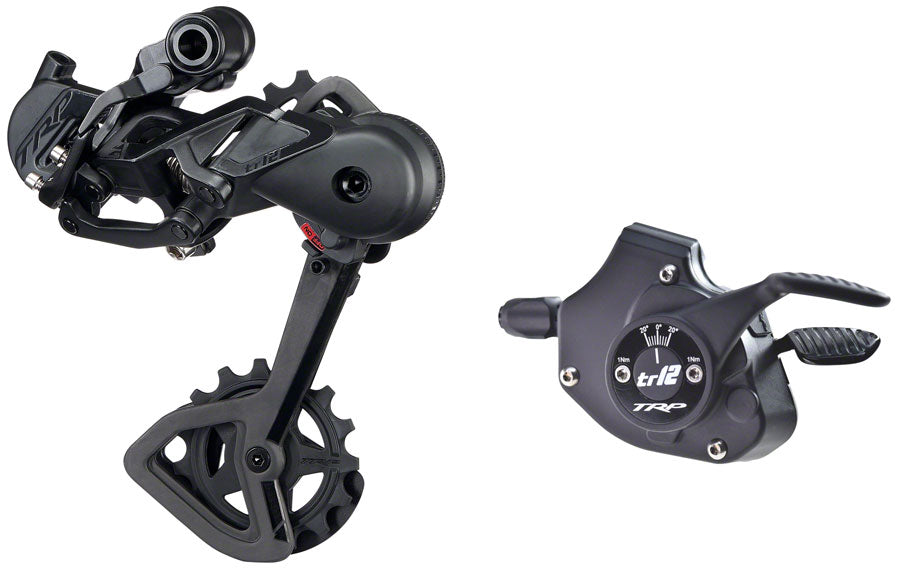 TRP TR12 Rear Derailleur and Shifter Kit - Black-Goodwynn&#39;sGoodwynn&#39;s